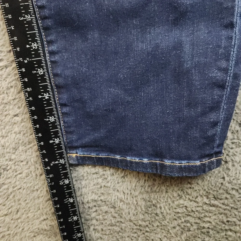 Liverpool Chloe Pull-On Slim Eco Jeans Womens 16/33 Plus Dark Wash Blue Denim